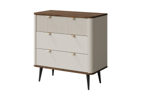 Комод MARLY REG 11 90х82х40 кашемир / орех