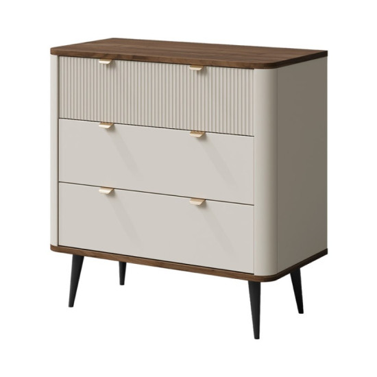 Комод MARLY REG 11 90х82х40 кашемир / орех 1