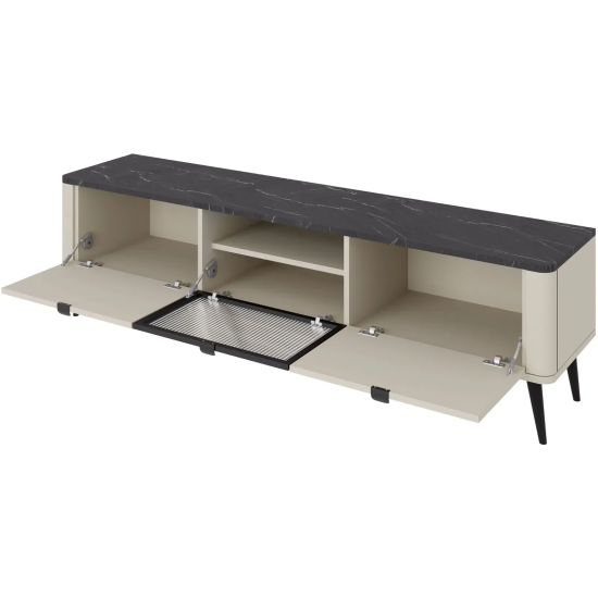 Тумба под телевизор MARLY REG 12 160х52х40 кашемир / серый 3