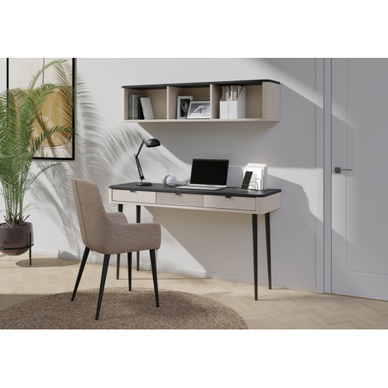 Туалетний столик MARLY REG 15 130х82х40 кашемір / сірий 5