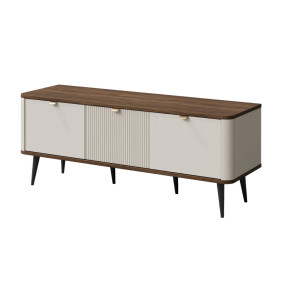 Тумба под телевизор MARLY REG 14 130х52х40 кашемир / орех