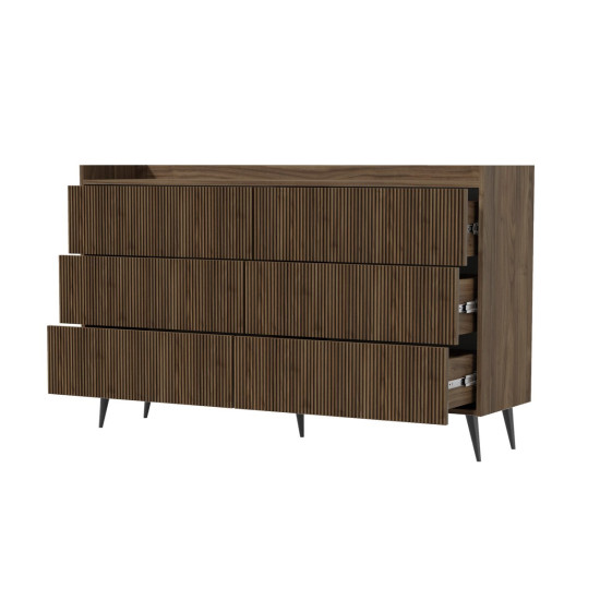 Комод ADEMO REG 3 150х92х41 орех / орех 4