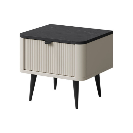 Тумба прикроватная MARLY REG 17 50х42х40 кашемир / серый 1