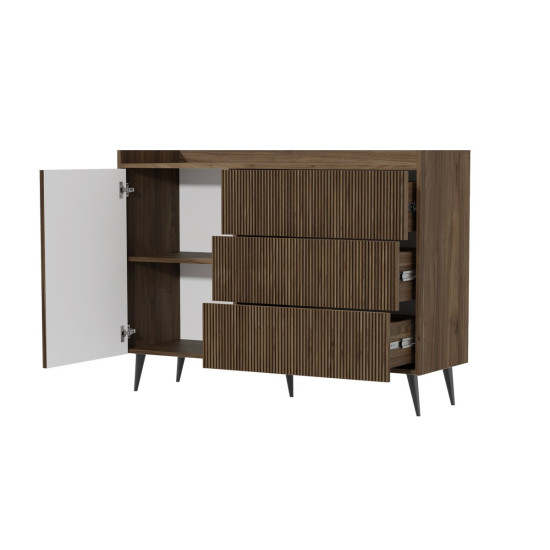 Комод ADEMO REG 4 126х92х41 орех / орех 4