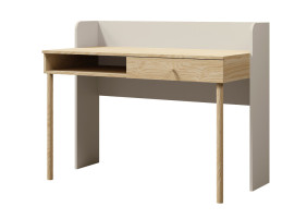 Стол компьютерный YUKI REG 11 124х93х60 серый / бежевый / дуб