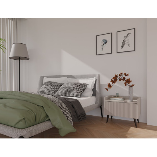 Тумба прикроватная ADEMO REG 8 52х45х41 кашемир / кашемир 3