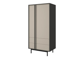 Витрина ALSY REG 1 93х195х60 антрацит / бежевый