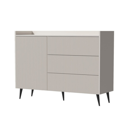 Комод ADEMO REG 4 126х92х41 кашемир / кашемир 1