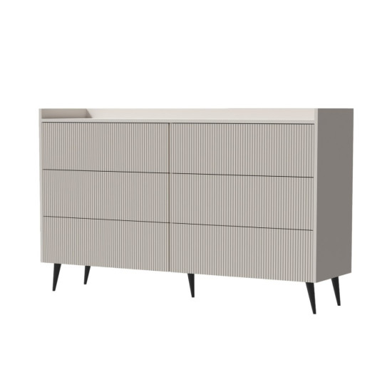 Комод ADEMO REG 3 150х92х41 кашемір / кашемір 1