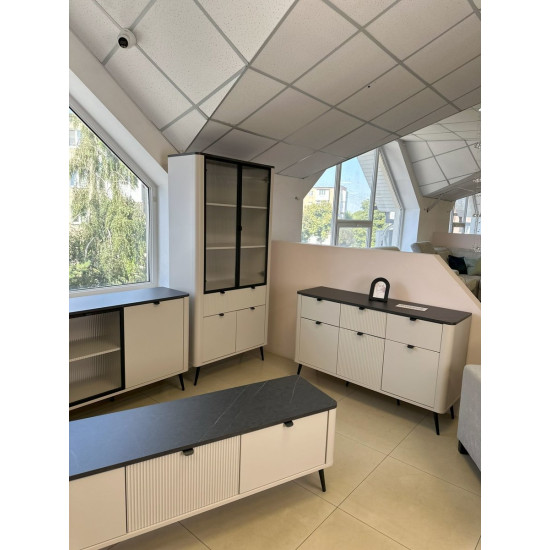 Тумба под телевизор MARLY REG 13 160х52х40 кашемир / серый 7