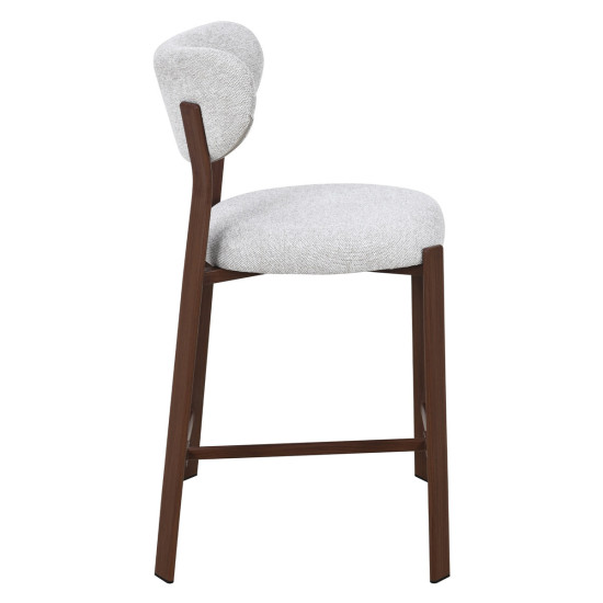 Полубарный стул NOMI H-1 орех металл / бежевая ткань 3