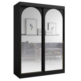 Шкаф-купе MODIN 150 150х215х65 черный / золотой