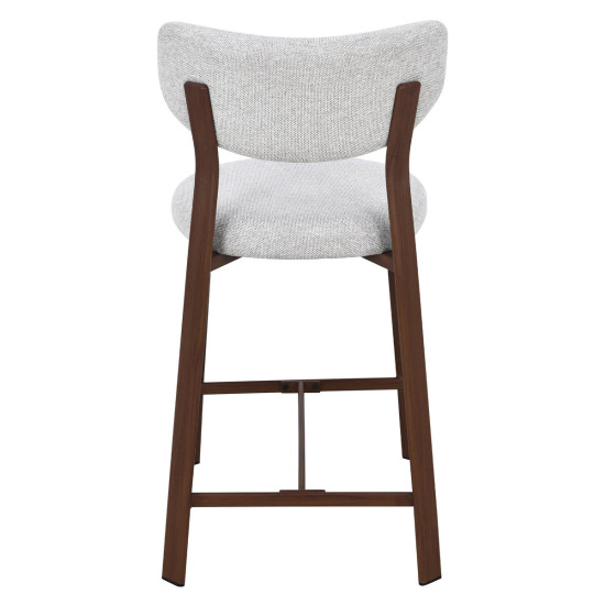 Полубарный стул NOMI H-1 орех металл / бежевая ткань 4