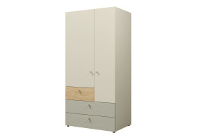 Шкаф YUKI REG 2 90х185х60 серый / бежевый / дуб / эвкалипт