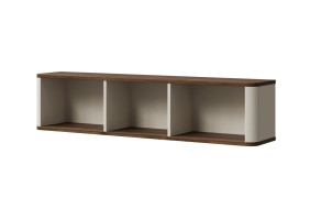 Полка на стену MARLY REG 20 127х30х25 кашемир / орех