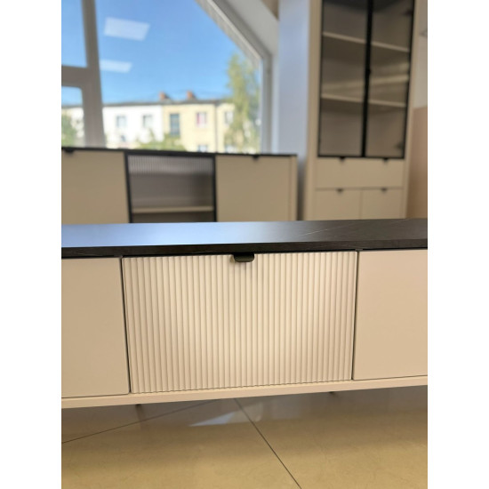 Тумба под телевизор MARLY REG 13 160х52х40 кашемир / серый 10