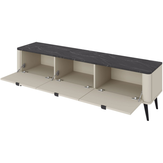 Тумба под телевизор MARLY REG 13 160х52х40 кашемир / серый 3