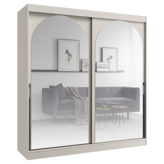 Шафа-купе MODIN 200 200х215х65 кашемір / чорний 1