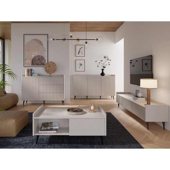 Комод ADEMO REG 2 150х92х41 кашемір / кашемір 7