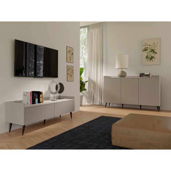 Комод ADEMO REG 2 150х92х41 кашемір / кашемір 6