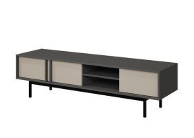 Тумба под телевизор ALSY REG 9 163х43х43 антрацит / бежевый