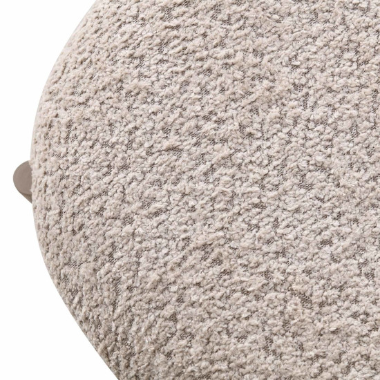 Полубарный стул RINO с кашемировым каркасом и бежевой тканью 6