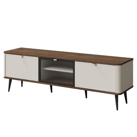 Тумба под телевизор MARLY REG 12 160х52х40 кашемир / орех 1