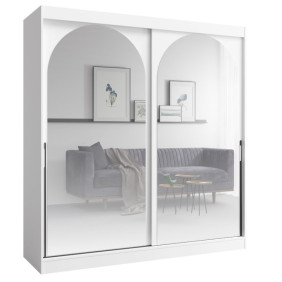 Шкаф-купе MODIN 200 200х215х65 белый / черный