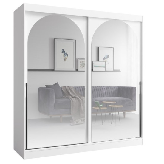 Шафа-купе MODIN 200 200х215х65 білий / чорний 1