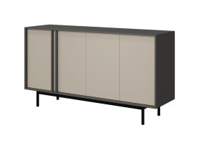 Комод ALSY REG 6 163х87х43 антрацит / бежевый