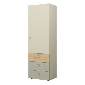 Шкаф YUKI REG 4 60х185х40 серый / бежевый / дуб / эвкалипт