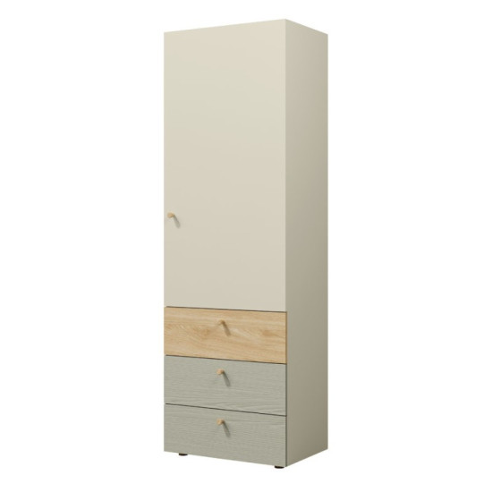 Шкаф YUKI REG 4 60х185х40 серый / бежевый / дуб / эвкалипт 1