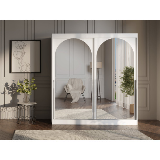 Шафа-купе MODIN 200 200х215х65 білий / чорний 4