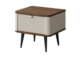 Тумба прикроватная MARLY REG 17 50х42х40 кашемир / орех