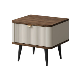 Тумба прикроватная MARLY REG 17 50х42х40 кашемир / орех