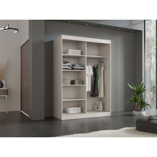 Шафа-купе MODIN 150 150х215х65 кашемір / золотий 3