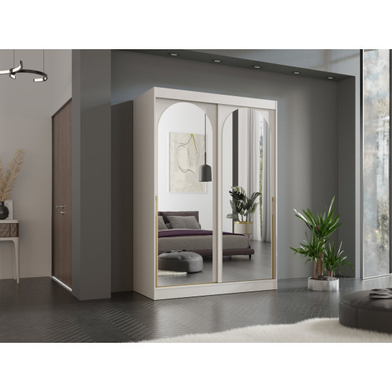 Шафа-купе MODIN 150 150х215х65 кашемір / золотий 4