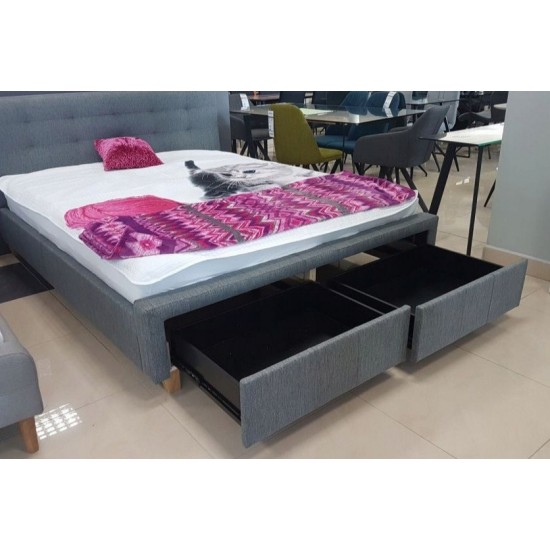 Двуспальная кровать Ascot 160X200 Серый ASCOT160SZ 6