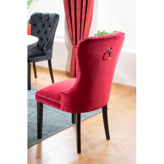 Стул August Velvet Бордовый AUGUSTVCBO59 4