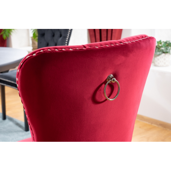 Стул August Velvet Бордовый AUGUSTVCBO59 5