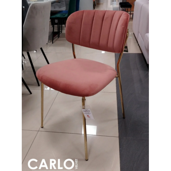 Стул Carlo Velvet Античная роза / Золотой CARLOVZLRA 2
