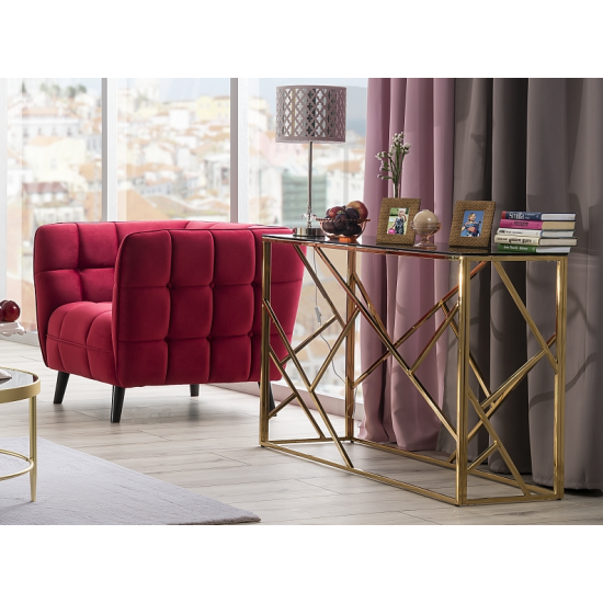 Кресло Castello Velvet 1 Бордовый CASTELLO1V59 6