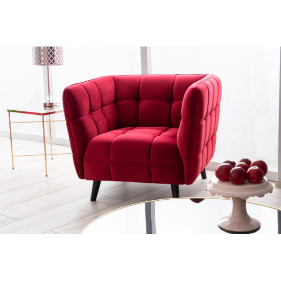 Кресло Castello Velvet 1 Бордовый CASTELLO1V59 5