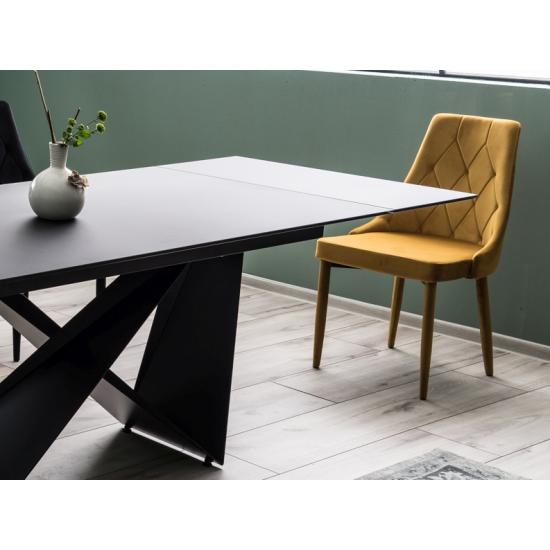 Стол обеденный раскладной Cavalli 90x160 Черный Мат CAVALLICC160 5