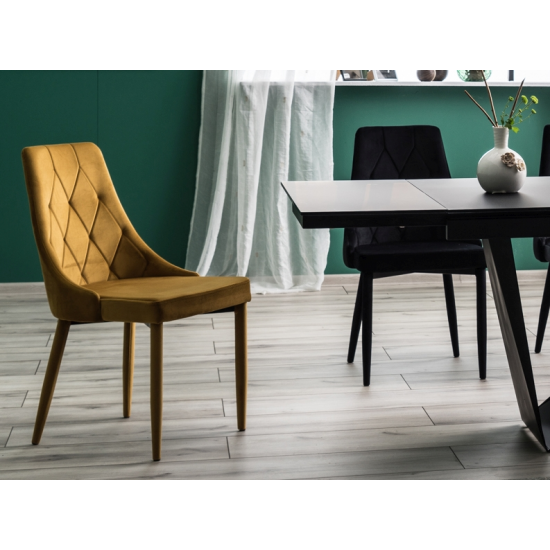 Стол обеденный раскладной Cavalli 90x160 Черный Мат CAVALLICC160 4