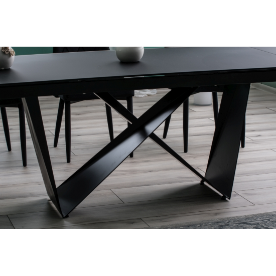 Стол обеденный раскладной Cavalli 90x160 Черный Мат CAVALLICC160 8