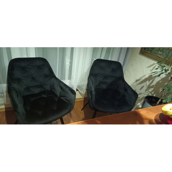 Cтул Cherry Velvet Черный CHERRYVCC 13