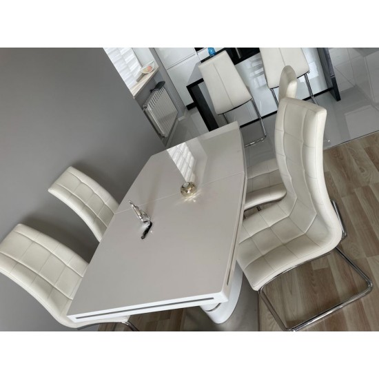 Стол обеденный раскладной Fano 160(220)х90 Белый FANOB 3