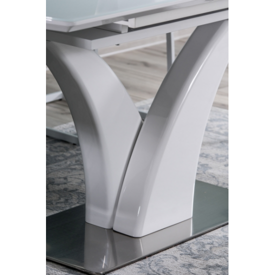 Стол обеденный раскладной Faro 80x120 Белый FAROBB120 6