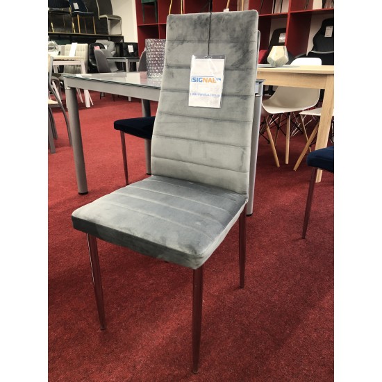 Стілець H-261 Velvet Сірий / Хром H261VCHSZ 2